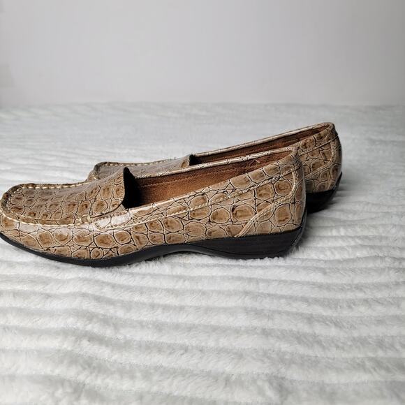 Naturalizer Carleen Loafers Women’s 8M Faux Croc Embossed Comfort Slip On Shoes - Picture 3 of 8